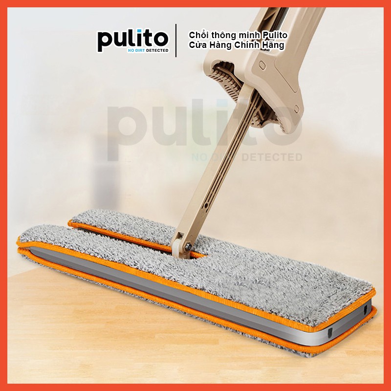 Cây lau nhà chổi lau nhà thông minh hai mặt  tự vắt xoay 360 độ Spin Mop mâm chữ nhật LS-CLN-M2