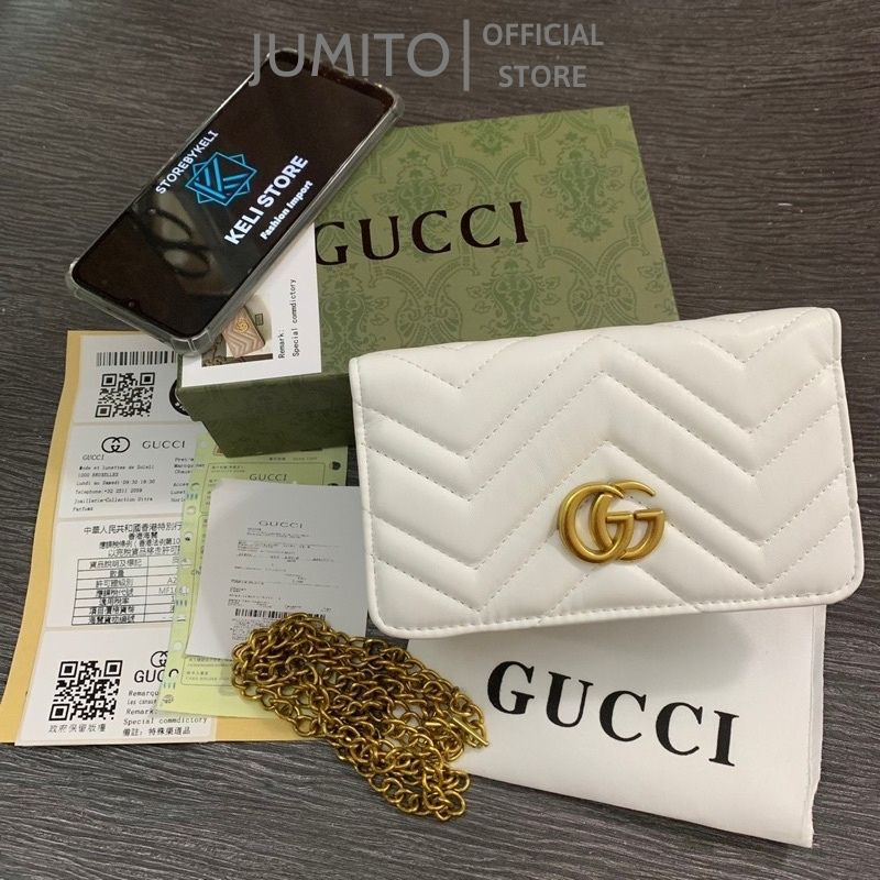 Ví nữ da dáng dài cầm tay gập Gu.cci khóa kéo cao cấp fullbox JUMITO SB1519