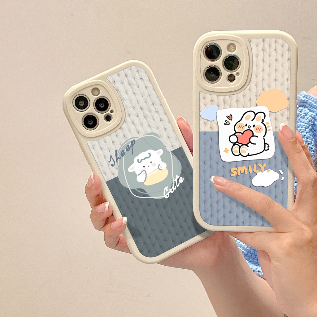 ốp lưng Vỏ cho ins phong cách kết cấu thời trang đơn giản tpu thả-proof trường hợp OPPO A7 A5S A16 A15S A9 A5S A53 A11 A72 A12 A54 A94 F11 F9