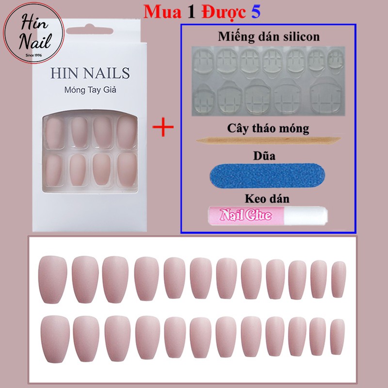 Móng tay giả 💖 dài nhọn kèm keo Hin Nail