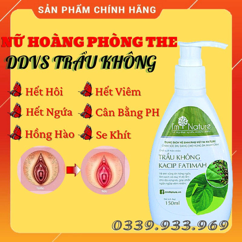 Dung Dịch Vệ Sinh Phụ Nữ Trầu Không I'm Nature 150ml