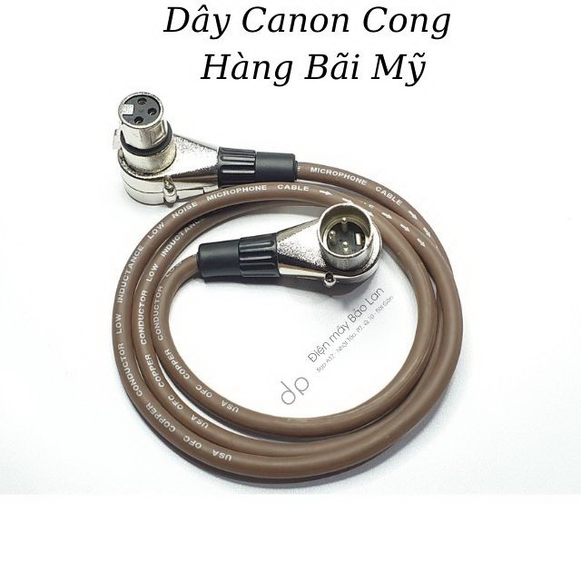 Dây Canon Cong Đực Cái, Dây Canon Đực Cái Màu Nâu