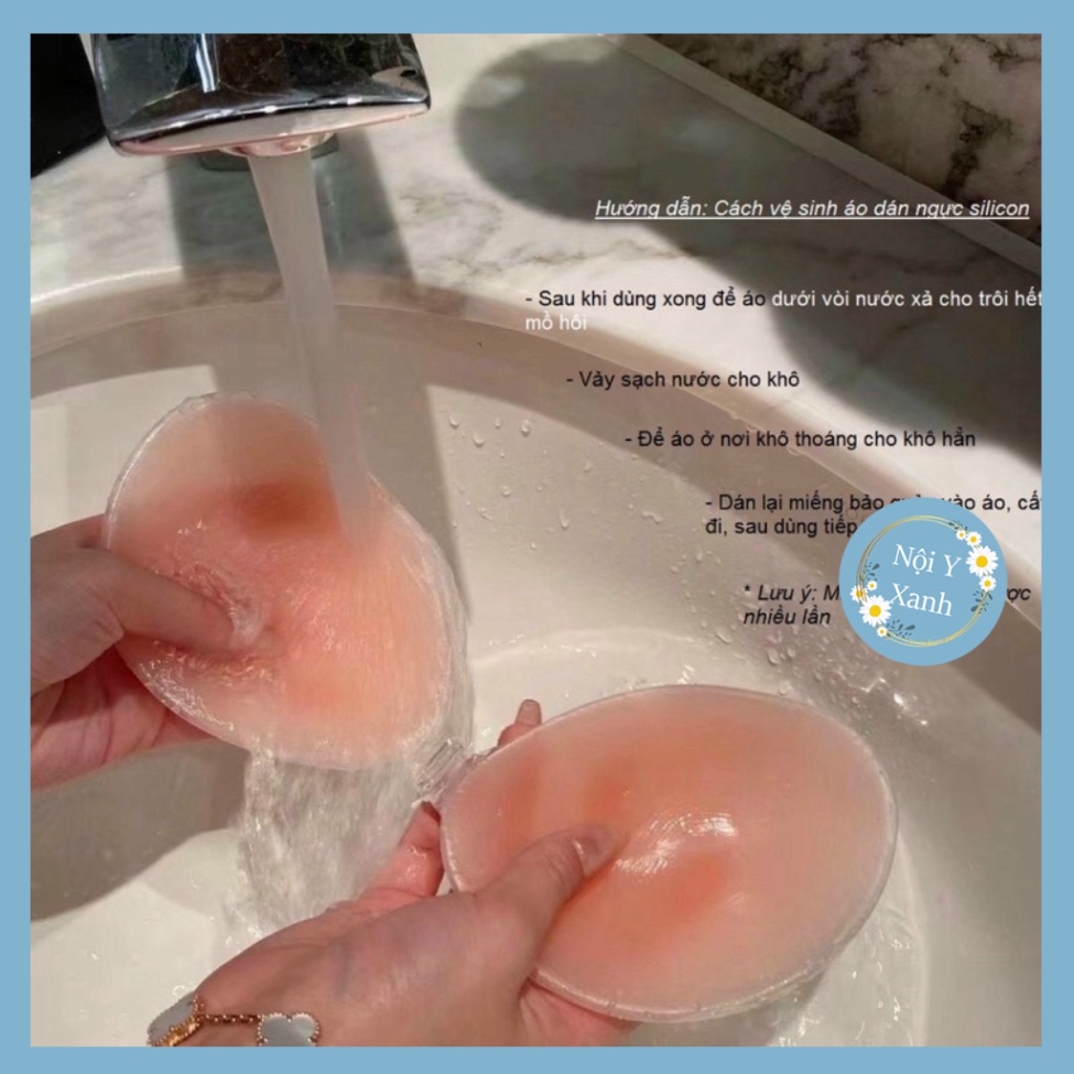 Miếng Dán Ngực Silicon Nâng Ngực , Áo Ngực Dán Cài Trước Tạo Khe Quyến Rũ 400 Nội Y Xanh chất thoáng mát cao cấp