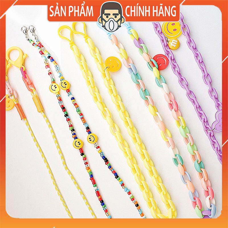 Dây đeo khẩu trang dạng xích dễ thương nhiều màu