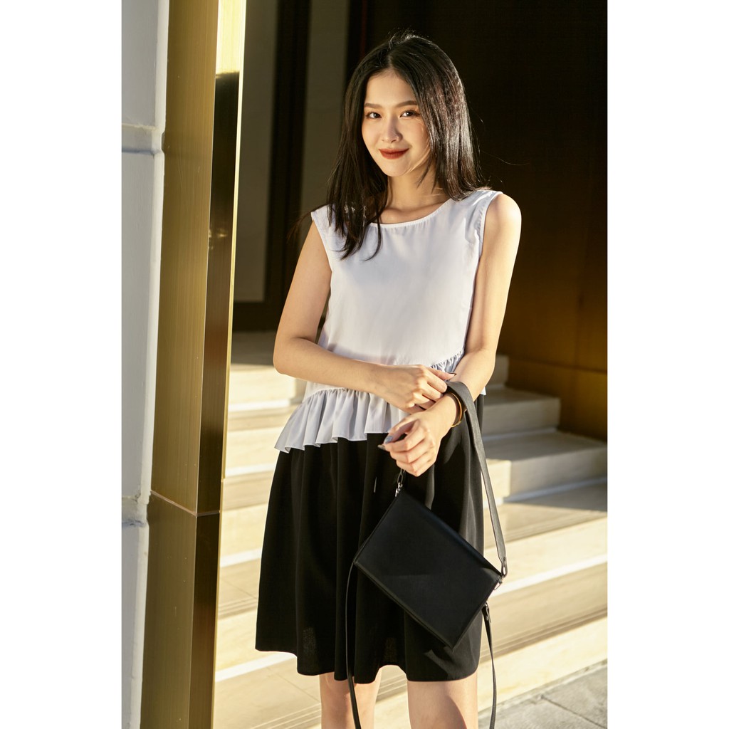 Modesty - Váy 3 lỗ thân bèo chéo Amita Dress