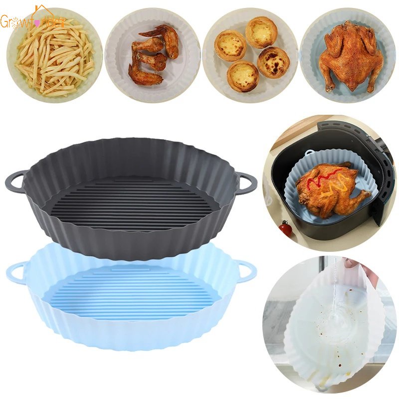 Chảo Chiên Không Dầu Bằng Silicone Chống Dính Tái Sử Dụng Tiện Lợi