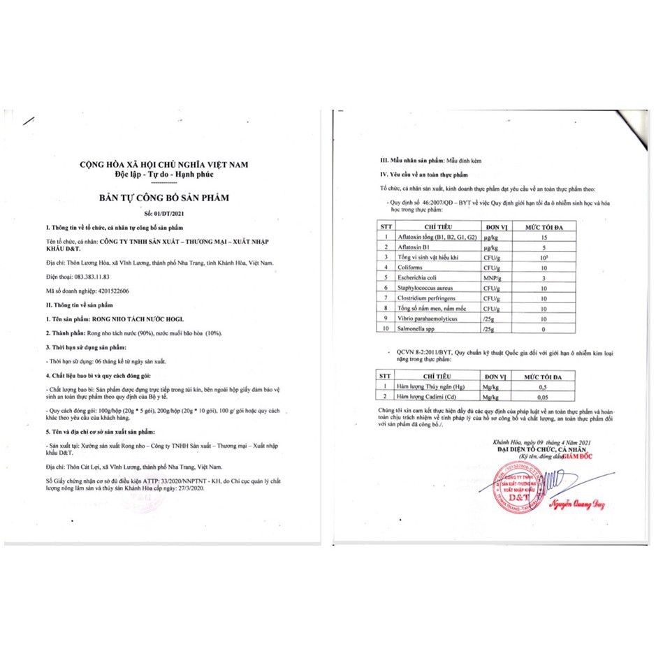 Rong nho tách nước Hogi, rong nho tách nước giàu dinh dưỡng hộp 6 gói