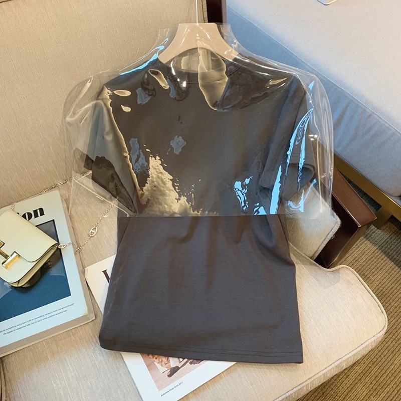 Áo thun NRVP cotton tay ngắn cổ tròn phong cách Hàn Quốc thời trang mùa hè cho nữ