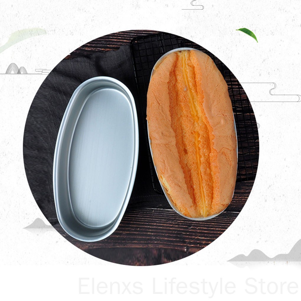 Khuôn Làm Bánh Hình Oval 8 Inch Bằng Hợp Kim Nhôm