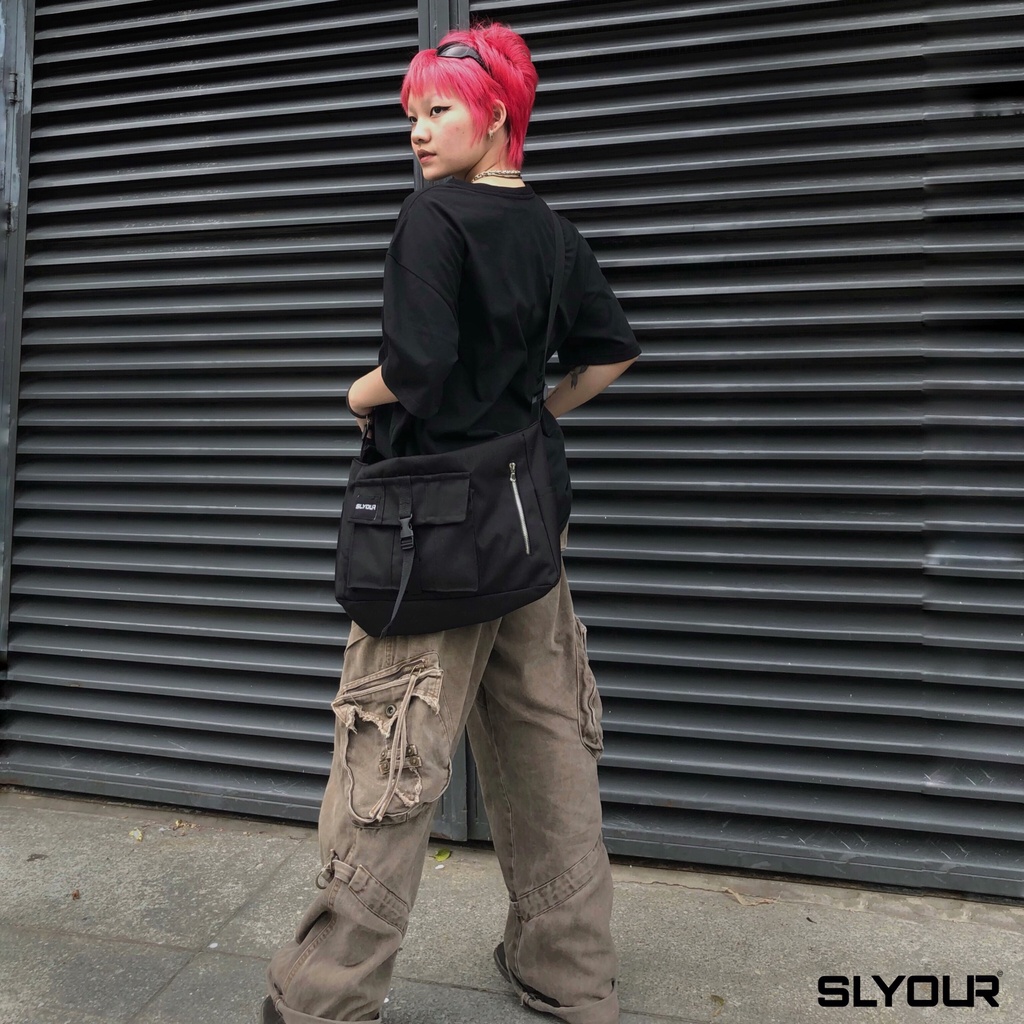 Túi đeo chéo unisex RICKED - Túi Đeo Chéo Canvas local brand SLYOUR