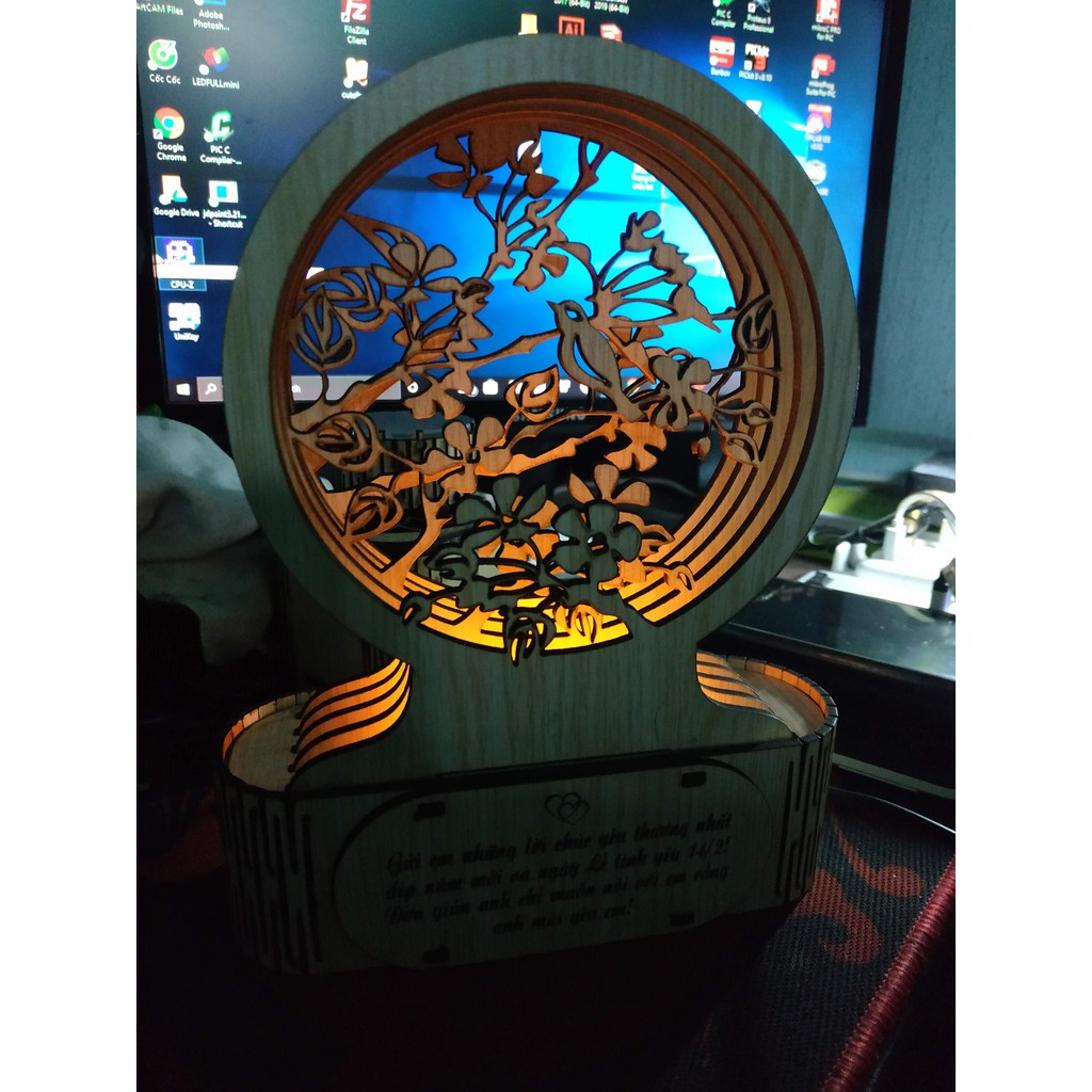 Đèn Ngủ Gỗ - Đôi Uyên Ương | BigBuy360 - bigbuy360.vn