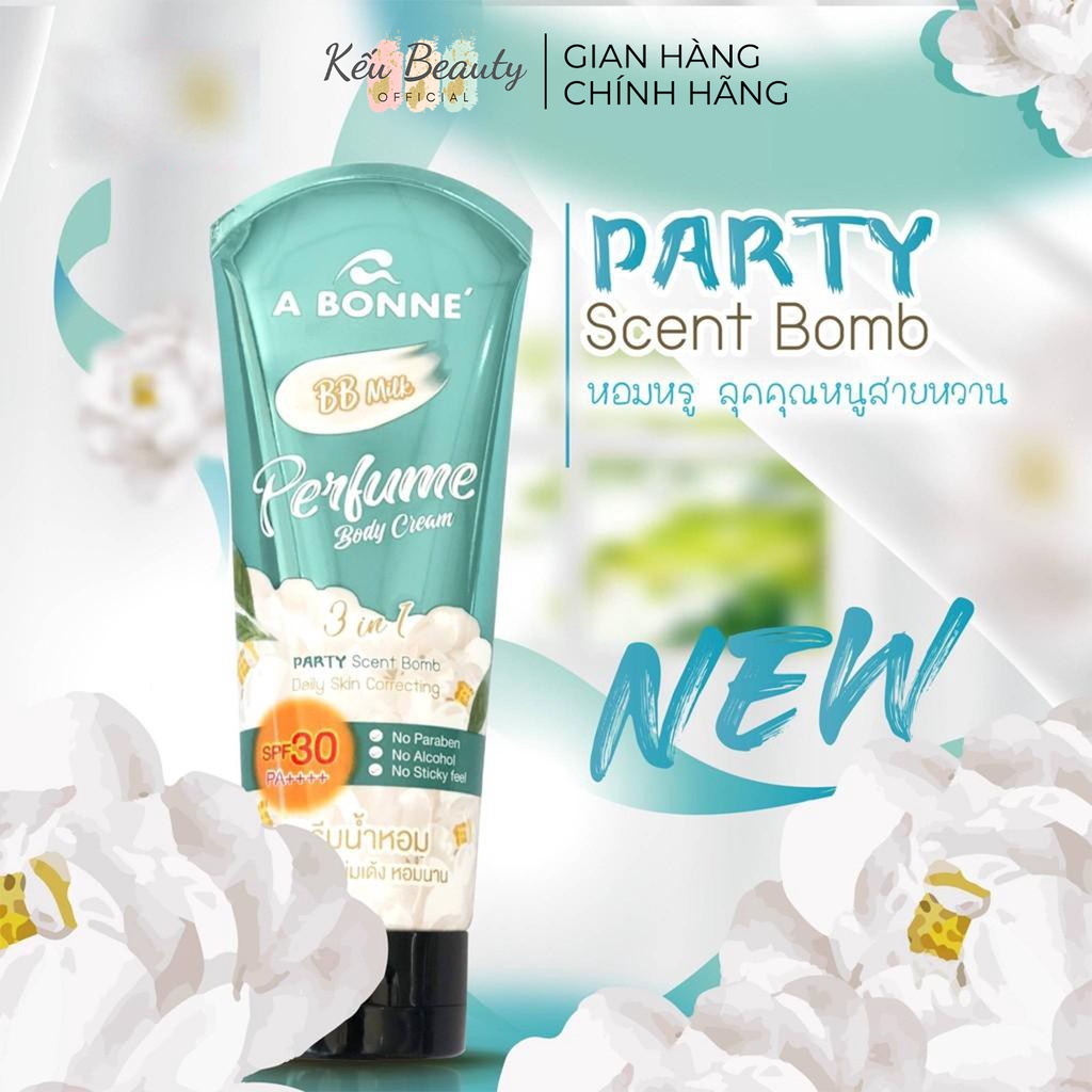 Kem dưỡng toàn thân trắng da chống nắng A Bonne Perfume Body Cream SPF 30 200g