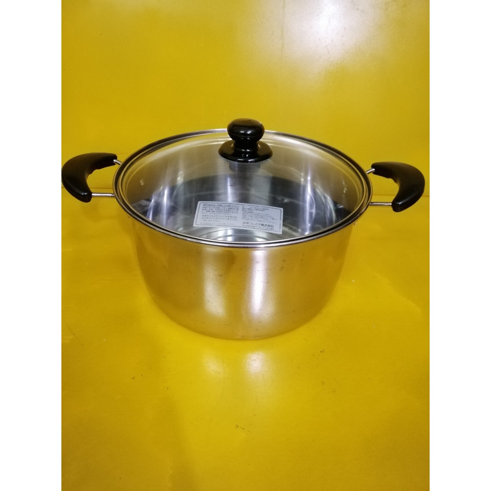 Nồi inox nội địa Nhật, size 28cm, cao 15cm (246), dùng được bếp từ