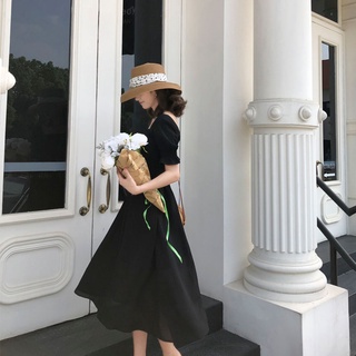 Váy dáng dài tay bồng