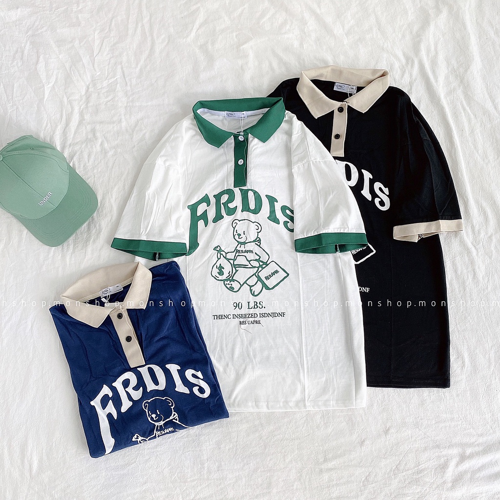 Áo thun polo in hình forn rộng 😍