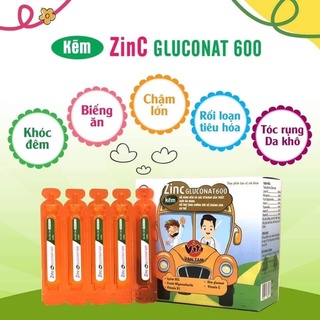 Kẽm zin c gluconat 600_Bổ sung kẽm cho trẻ biếng ăn,chậm lớn,rối loạn tiêu hoá