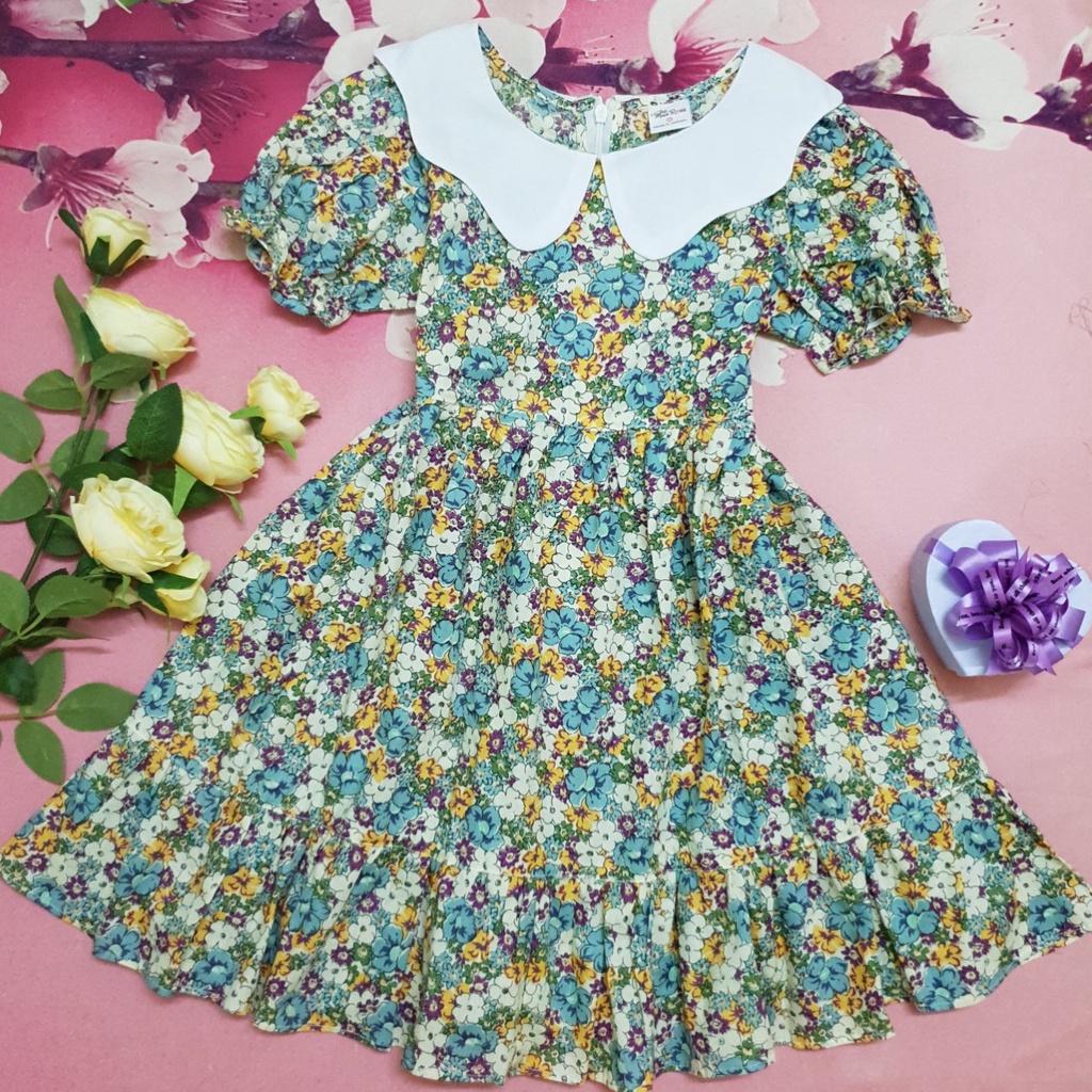 [Cao Cấp Cực Đẹp] Đầm Váy Bé Gái Size Đại 10-38kg Chất Cotton Mềm Mịn Rất Mát