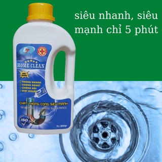 Chất thông tắc cống Siêu nhanh siêu mạnh 700g - Chất thông tắc Cống siêu mạnh chỉ 10 phút
