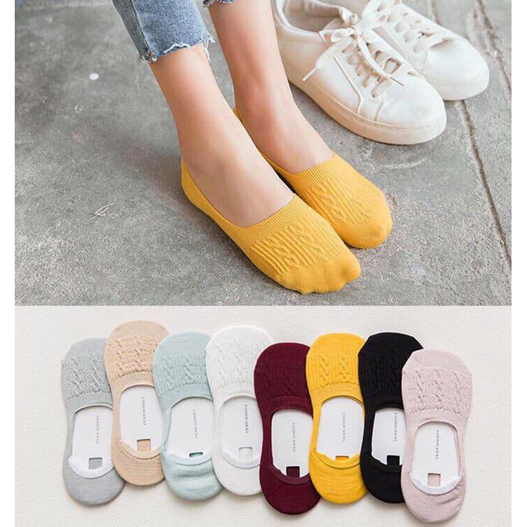 Lố 10 đôi tất hài len tăm DÀY cho nữ