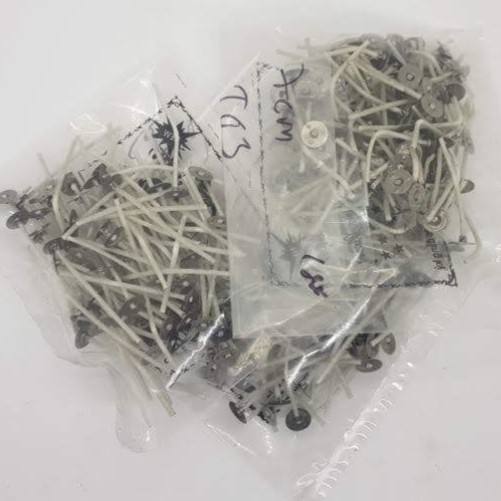 10 bấc nến có đế dẹp săn 9cm,13cm,15,5cm chuốt sáp sẵn 100% cotton an toàn cho người sử dụng