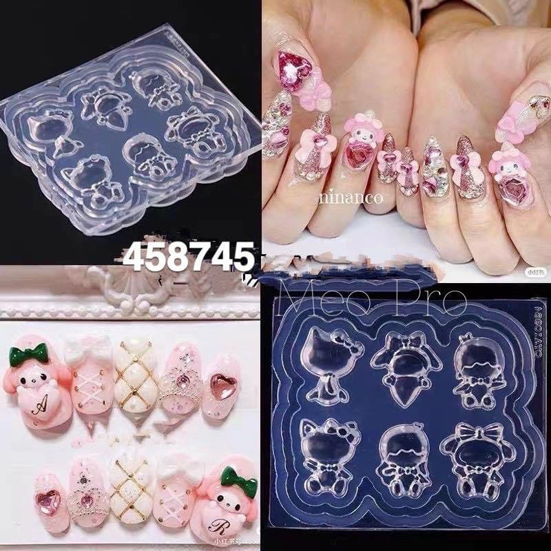 PHỤ KIỆN NAIL - KHUÔN SILICON DẺO TẠO HÌNH