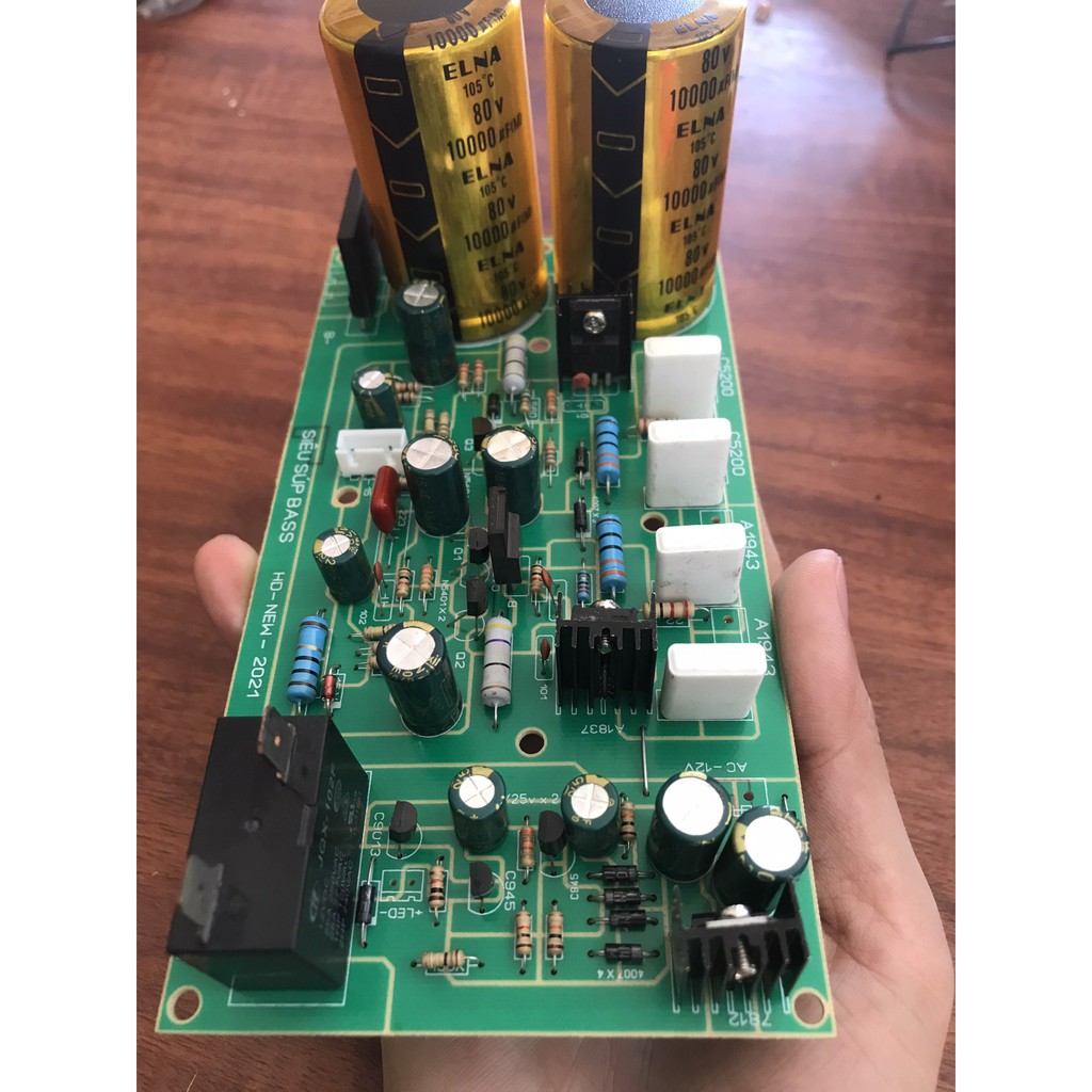 Mạch công suất sub loại 4 sò mạch sub 4 sò liền nguồn có mach bảo vệ công suất 250W