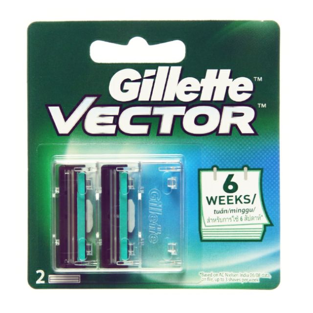 Vỉ Dao Cạo Râu 2 Lưỡi Gillette Vector