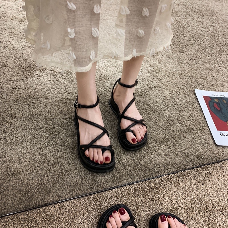 Giày sandal đế bánh mỳ xỏ ngón thời trang phong cách Hàn Quốc dành cho nữ - SL76