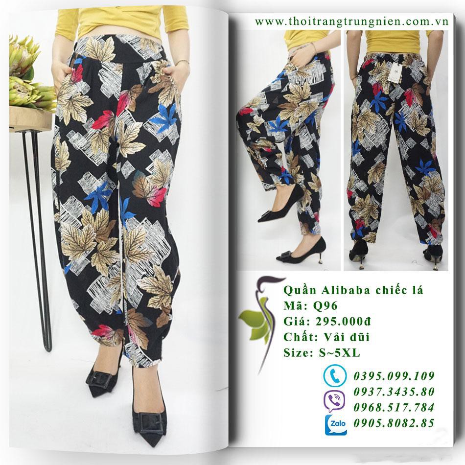 Q96 - Quần Alibaba Chiếc Lá - Size: S~5XL