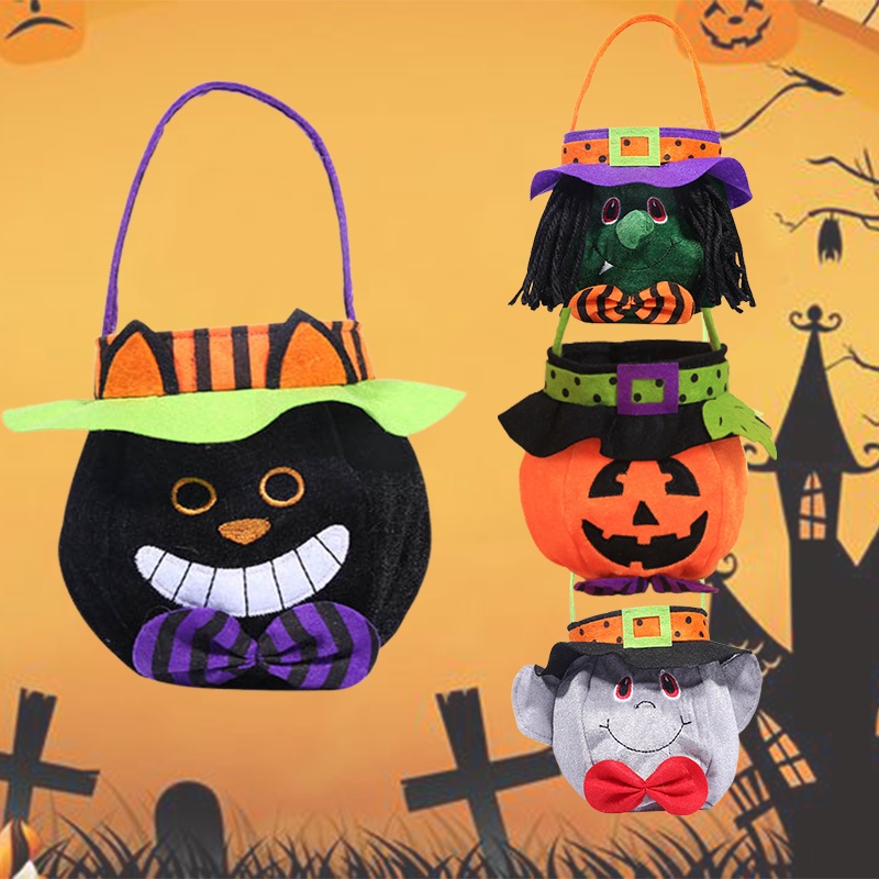 Túi Quà Halloween Hoàn Hảo Cho Trẻ Em Và Bạn Bè Hợp Thời Trang Với Bí Ngô Và Nhiều Hơn