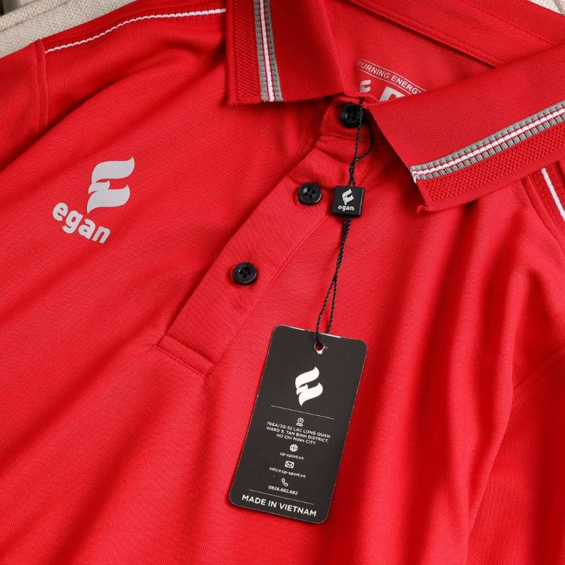 ÁO POLO UV EGAN MÀU ĐỎ MỚI , ĐẸP CHÍNH HÃNG!