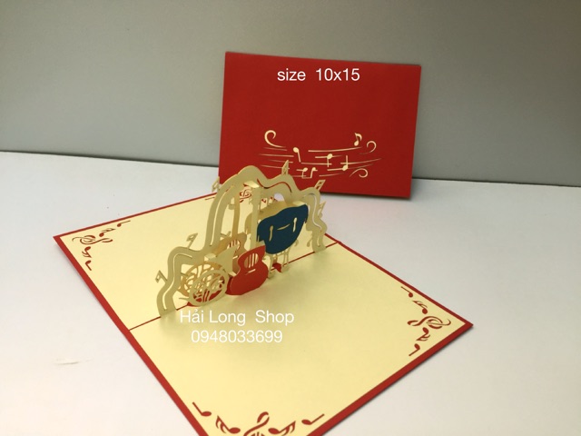 Bộ nhạc cụ- Musical Instruments  - Thiệp 3D | BigBuy360 - bigbuy360.vn