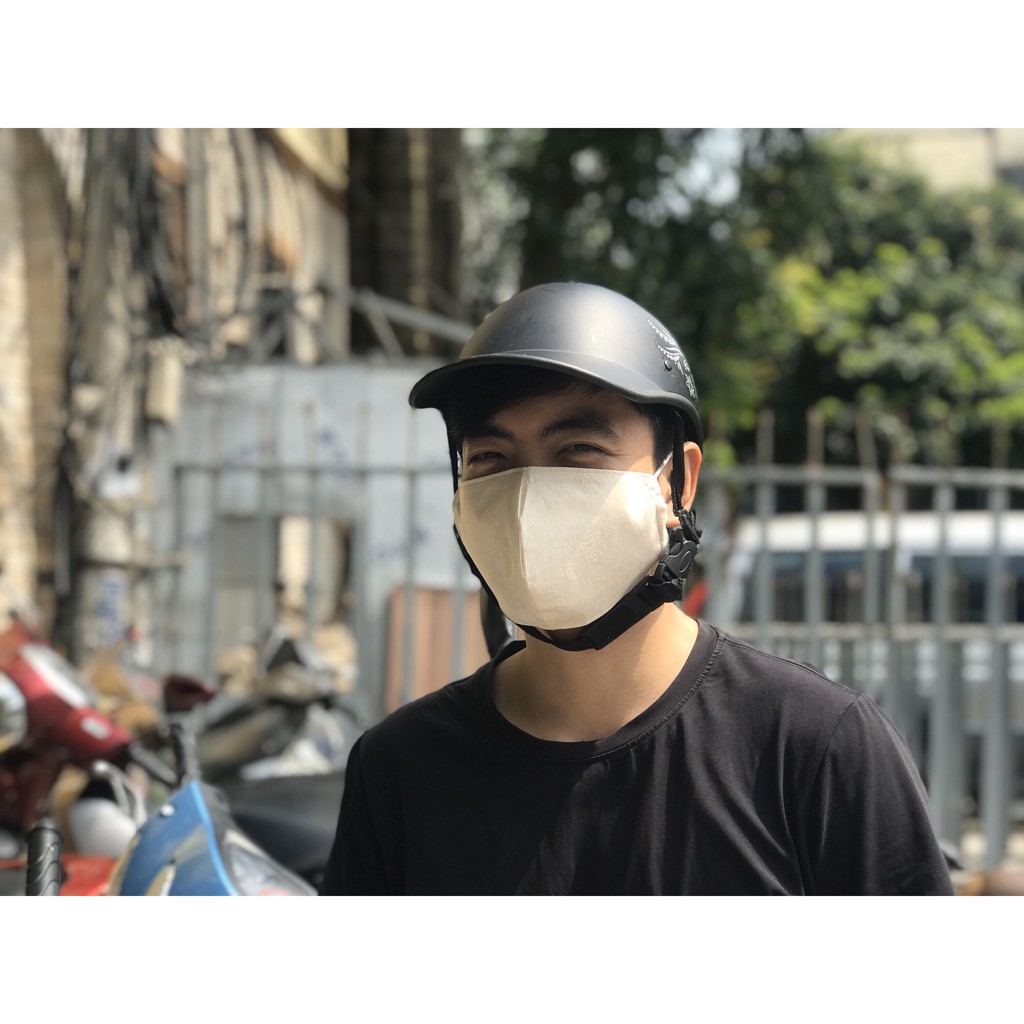 Khẩu trang tơ tằm siêu mềm mát, kháng khuẩn, nhuộm màu tự nhiên 4 lớp cho nữ. | BigBuy360 - bigbuy360.vn