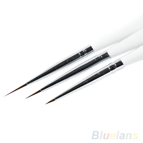 [Hàng mới về] Bộ 3 cây bút trang trí móng tay nghệ thuật bằng chất liệu acrylic