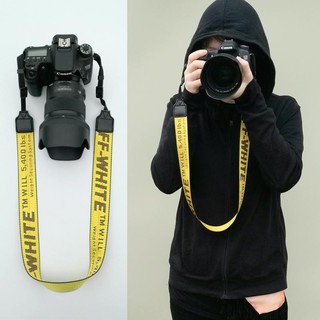 Dây đeo máy ảnh OFF-WHITE thời trang dành cho DSLR