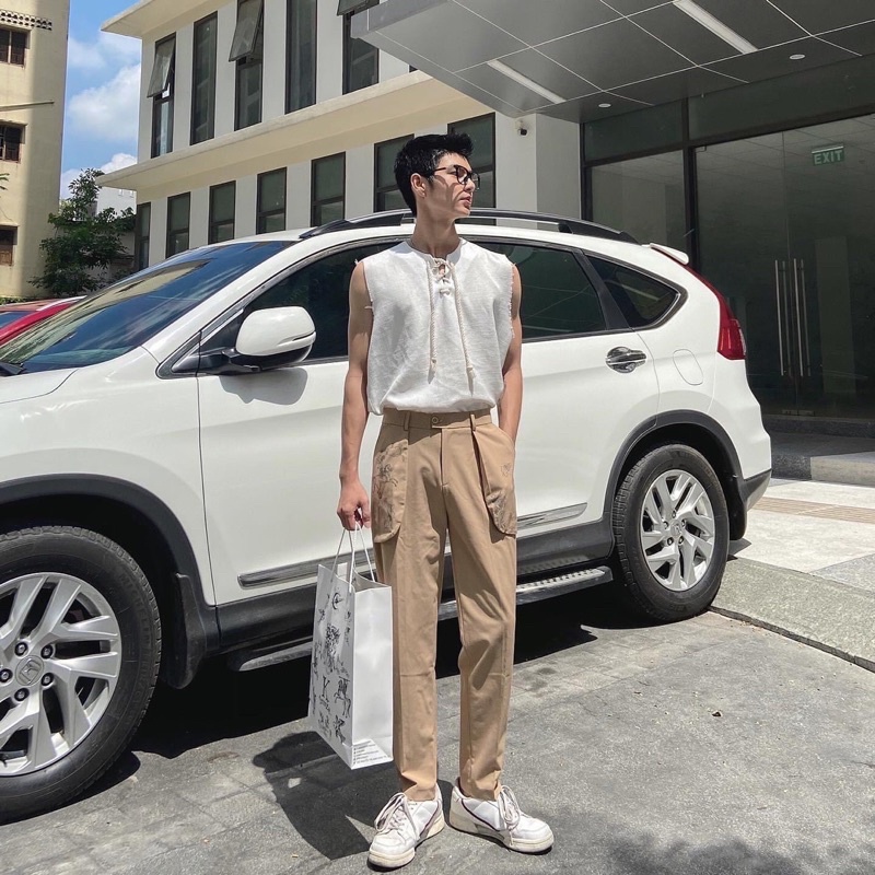 ÁO BA LỖ BUỘC DÂY - ÁO NAM ĐI BIỂN HÀNG THIẾT KẾ