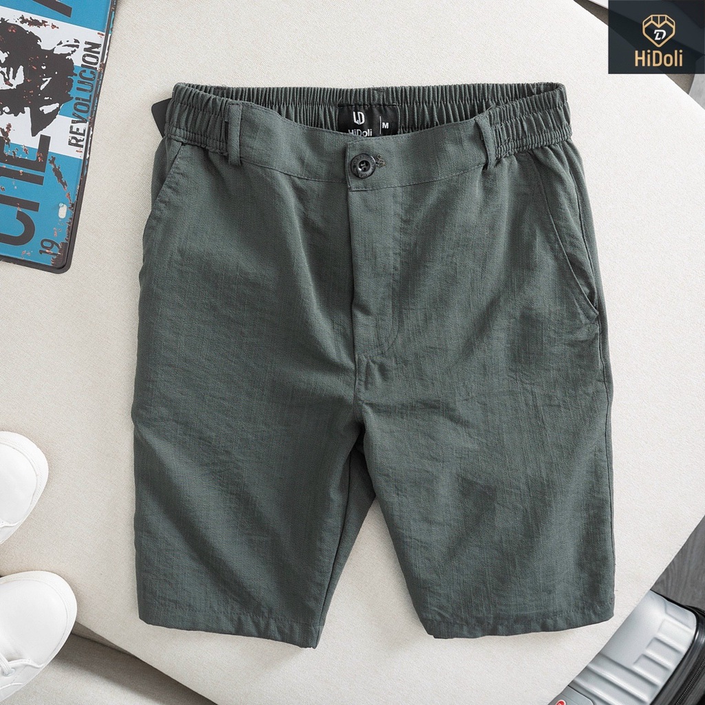 Quần short nam, quần ngố đũi nam chất liệu đũi mềm mịn thoáng mát mặc là đẹp