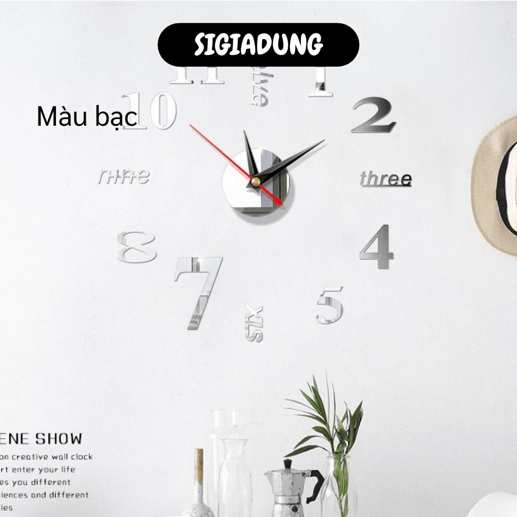 [SGD] Đồng Hồ Dán Tường 3D - Đồng Hồ Treo Tường Trang Trí Nhà, Sang Trọng, Độc Đáo 6971