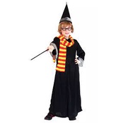 Set đồ hóa trang Harry Potter kèm khăn, mũ, kính và gậy phép thuật cho bé chơi Halloween B-0029 từ 3-12 tuổi