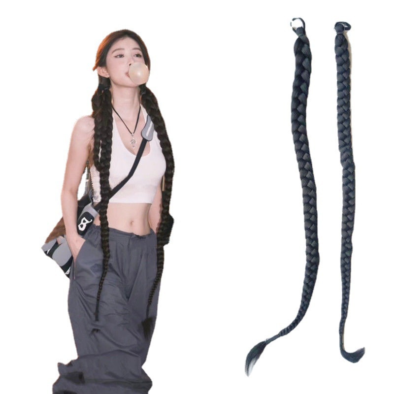 Tóc giả đuôi ngựa WIGSIN siêu dài 100cm có độ đàn hồi dành cho nữ