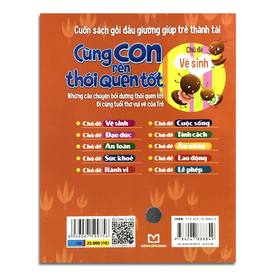 Sách: Cùng con rèn thói quen tốt Vệ Sinh TSTN