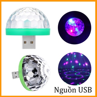 Đèn LED Quả Cầu Nháy 7 Màu Mini Đầu Cắm USB - Đèn Trang Trí Phòng Bay Đèn Sân Khấu Phòng Karaoke, Đèn Xoay Vũ Trường