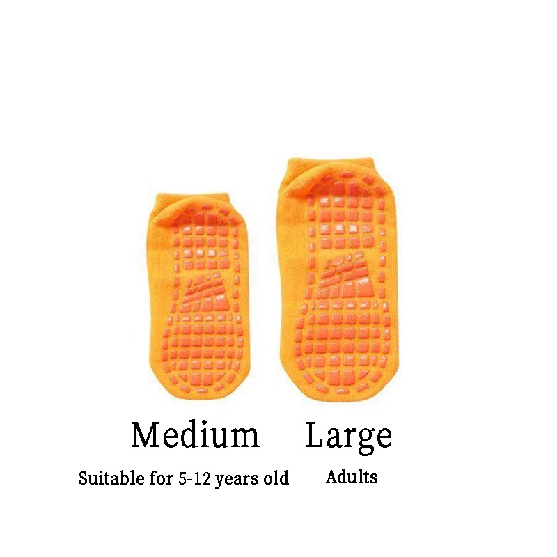 1 Pair Outdoor  Children And Adults Glue Point Anti-slip Cotton Yoga Elastic Breathable Foot Massage Socks