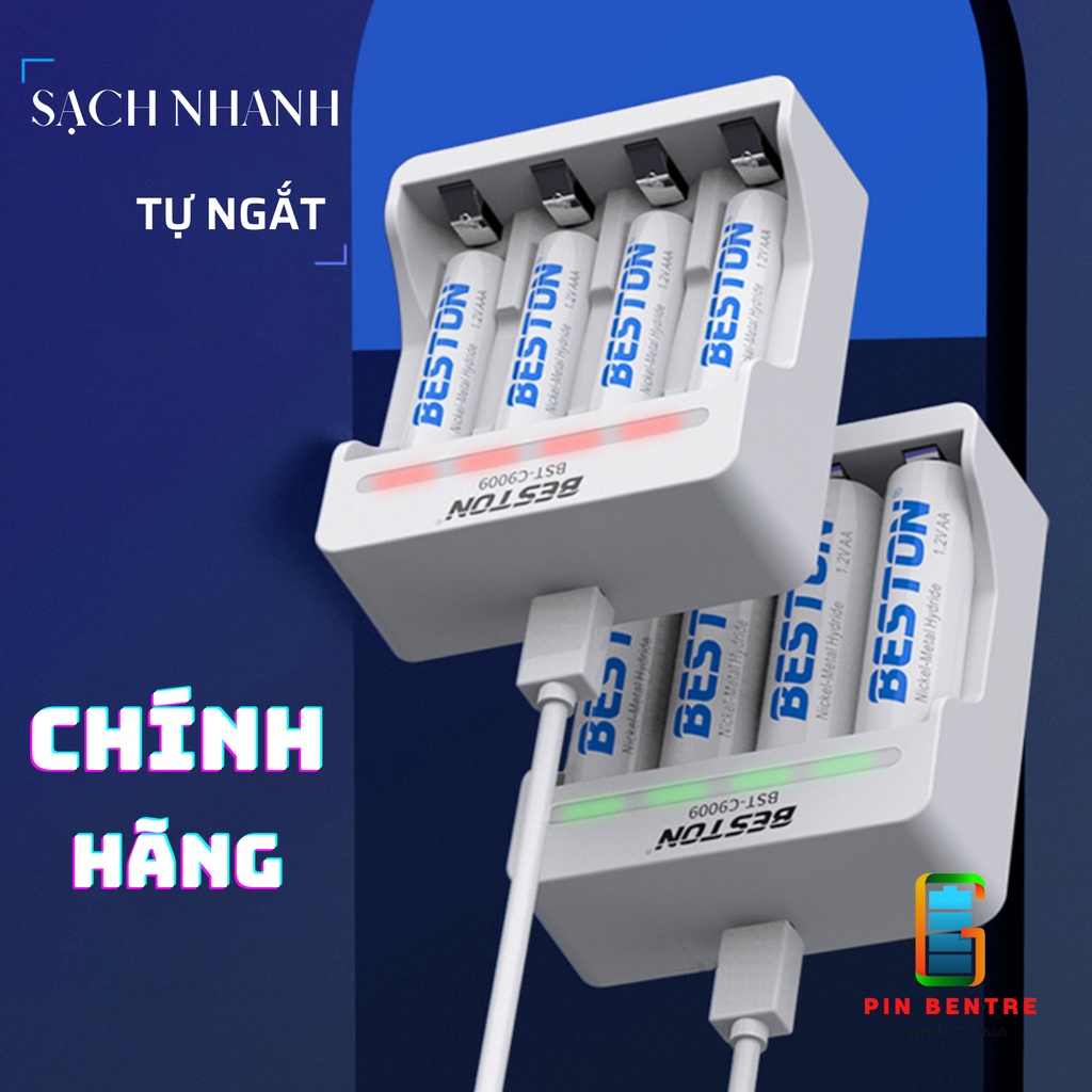 Pin Sạc AA 3000mAh và Bộ sạc chính hãng hàng mới