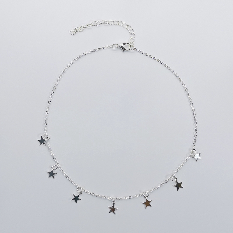 Korean Fashion Star Clavicle Choker Elegant Women Girls Necklace Jewellery Fashion Accessories