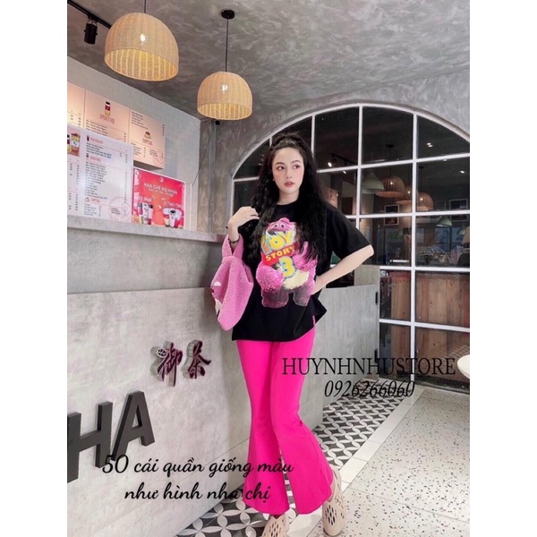 SET QUẦN ỐNG RỘNG GẤU TOY STORY SIÊU HOT VẢI ĐẸP FORM CHUẨN B7