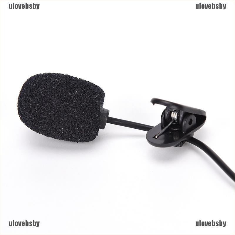 【ulovebsby】high quality mini 3.5mm hands-free mic microphone clip on lavalier