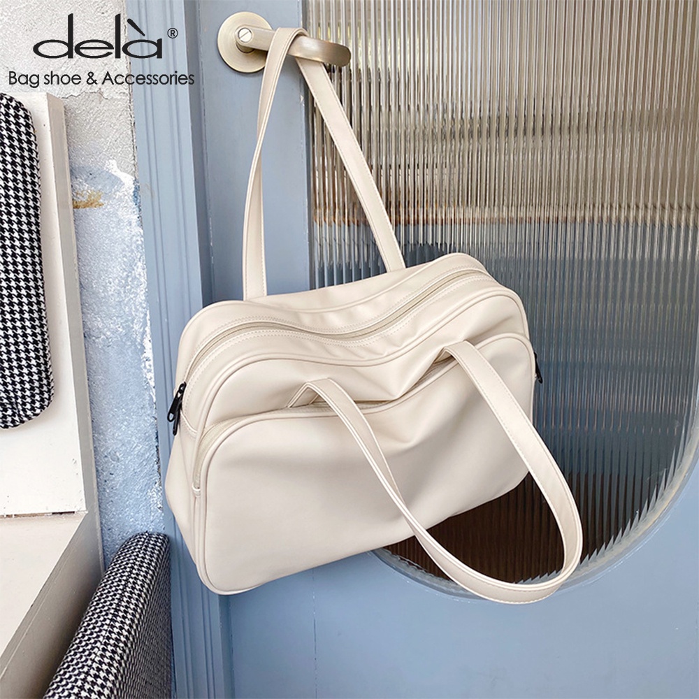 Dela Túi Xách tote Du Lịch Một Bên Vai Sức Chứa Lớn Phong Cách Thu Đông Công Sở Dành Cho Nữ