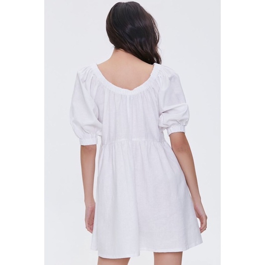 Đầm babydoll linen f21
