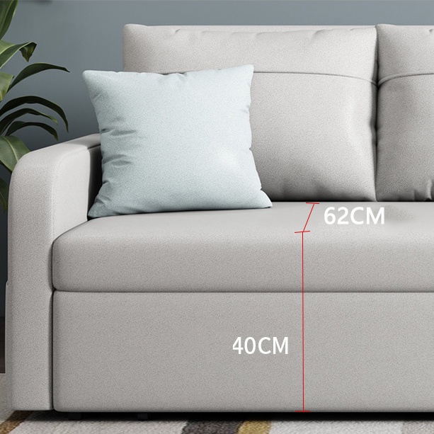 Sofa Giường Thông Minh Tiết Kiệm Diện Tích  -  Giường Sofa Gấp Gọn Đa Năng Có Ngăn Chứa Đồ KT 1m6x1m9
